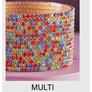 15 Multi Color Glass Beaded Bracelet Set